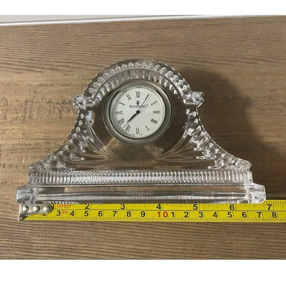 Vintage Waterford Devenish Small Crystal Clock Mantel Piece Decor